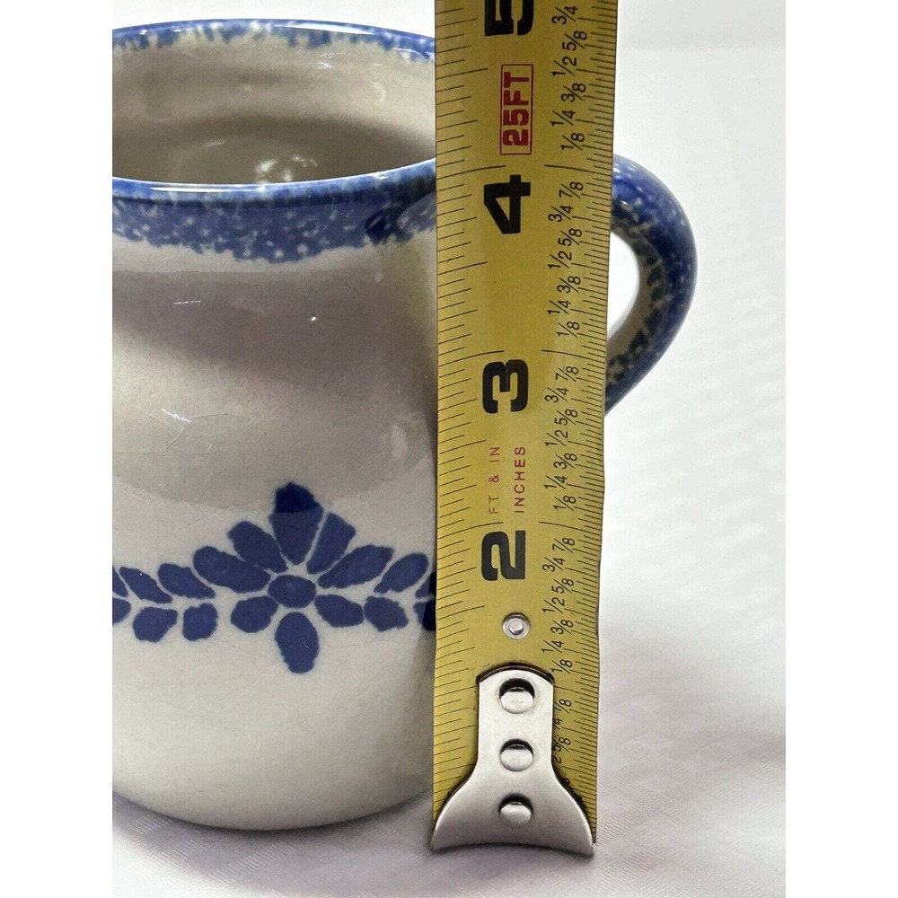 Loomco 4” sponge‎ ware pottery creamer pitcher - Picture 9 of 9